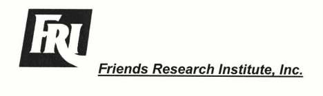 FRI FRIENDS RESEARCH INSTITUTE, INC.