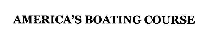 AMERICA'S BOATING COURSE