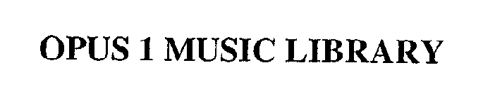 OPUS 1 MUSIC LIBRARY