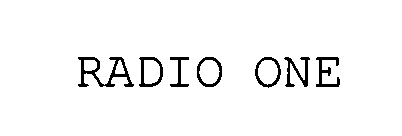 RADIO ONE