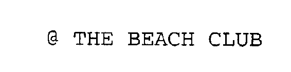 @ THE BEACH CLUB