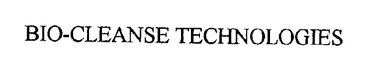BIO-CLEANSE TECHNOLOGIES