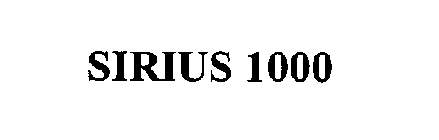SIRIUS 1000