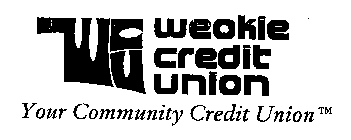 WCU WEOKIE CREDIT UNION YOUR COMMUNITY CREDIT UNION