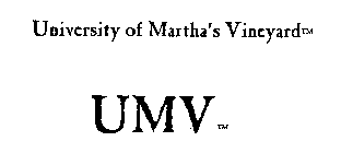 UMV UNIVERSITY OF MARTHA'S VINEYARD