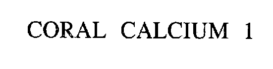 CORAL CALCIUM 1