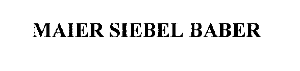 MAIER SIEBEL BABER
