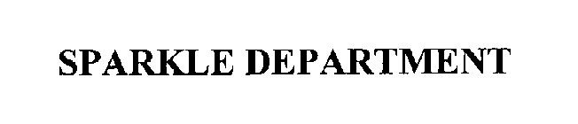 SPARKLE DEPARTMENT