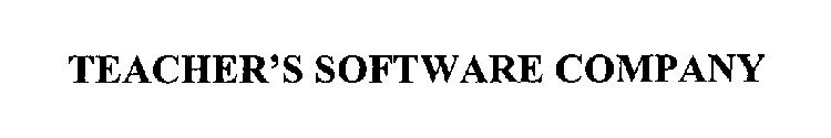 TEACHER'S SOFTWARE COMPANY