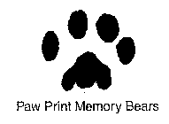 PAW PRINT MEMORY BEARS
