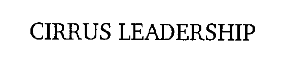 CIRRUS LEADERSHIP