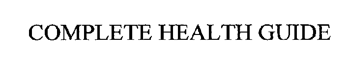 COMPLETE HEALTH GUIDE