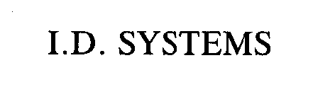 I.D. SYSTEMS