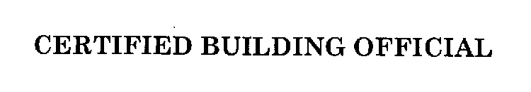 CERTIFIED BUILDING OFFICIAL