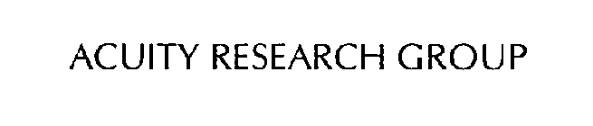 ACUITY RESEARCH GROUP