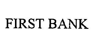 1 FIRST BANK