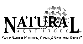 NATURAL RESOURCES 
