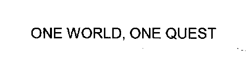 ONE WORLD, ONE QUEST