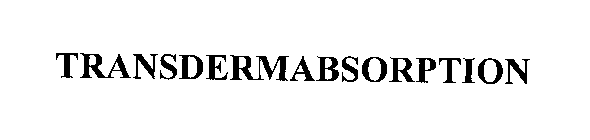 TRANSDERMABSORPTION