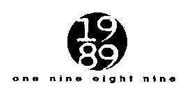 1989 ONE NINE EIGHT NINE