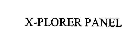 X-PLORER PANEL