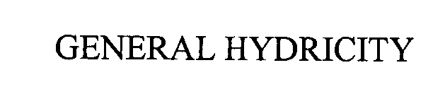 GENERAL HYDRICITY