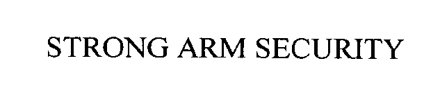 STRONG ARM SECURITY