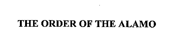 THE ORDER OF THE ALAMO