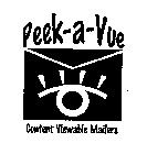 PEEK-A-VUE CONTENT VIEWABLE MAILERS
