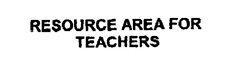 RESOURCE AREA FOR TEACHERS
