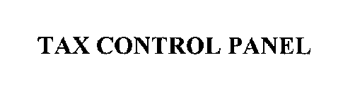 TAX CONTROL PANEL