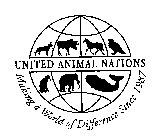 UNITED ANIMAL NATIONS MAKING A WORLD OF DIFFERENCE SINCE 1987