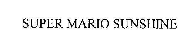 SUPER MARIO SUNSHINE