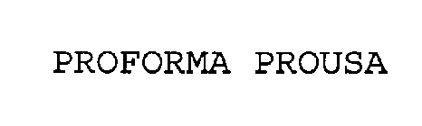 PROFORMA PROUSA