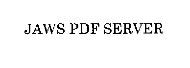 JAWS PDF SERVER