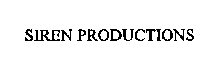 SIREN PRODUCTIONS