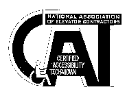 CAT NATIONAL ASSOCIATION OF ELEVATOR CONTRACTORS CERTIFIED ACCESSIBILITY TECHNICIAN