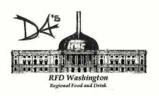 D.A.'S RFD WASHINGTON REGIONAL FOOD AND DRINK