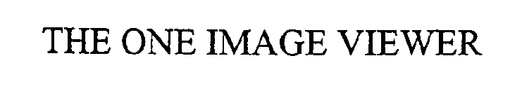 THE ONE IMAGE VIEWER