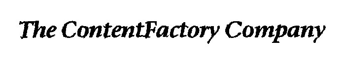 THE CONTENTFACTORY COMPANY