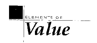 ELEMENTS OF VALUE
