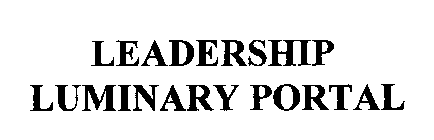 LEADERSHIP LUMINARY PORTAL