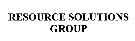 RESOURCE SOLUTIONS GROUP