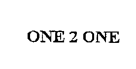 ONE 2 ONE