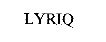 LYRIQ ENTERTAINMENT