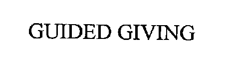 GUIDED GIVING
