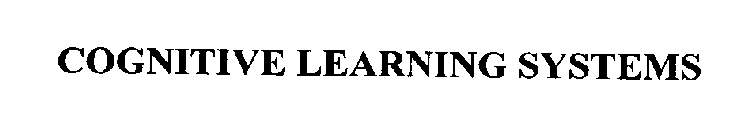 COGNITIVE LEARNING SYSTEMS