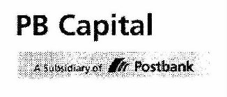 PB CAPITAL A WHOLLY-OWNED NON-BANK SUBSIDIARY OF POSTBANK