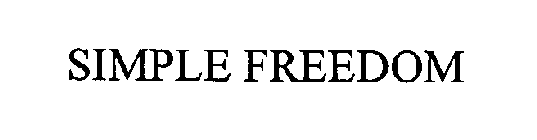 SIMPLE FREEDOM