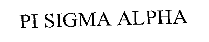PI SIGMA ALPHA
